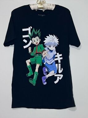 Hunter X Hunter Gon and Killua Character Graphic T-shirt Size M